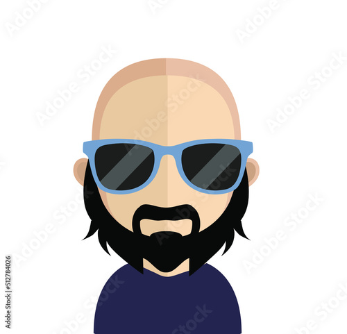 Abstract Boy Avtar Character.In fiction  a character is a person or other being in a narrative vector illustration. many uses for advertising  book page  paintings  printing  mobile wallpaper  mobile