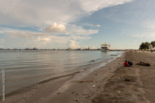 beach and port of the Federal Territory of Labuan city in Malaysia