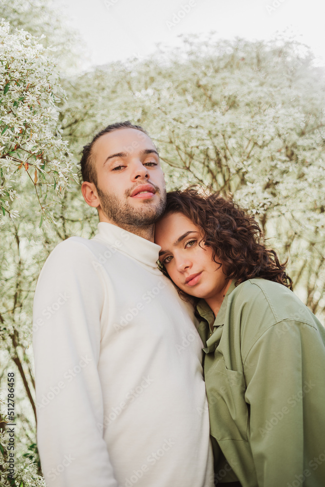 Fototapeta premium Portrait of a siblings in nature