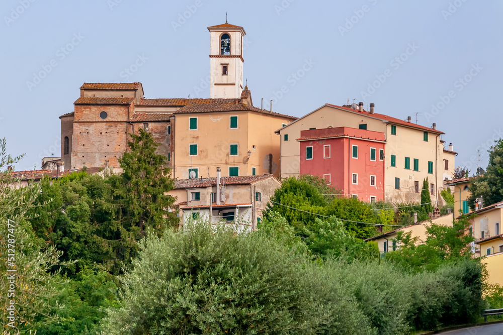 Beautiful view of Montecastello, Pontedera, Pisa, Tuscany, Italy