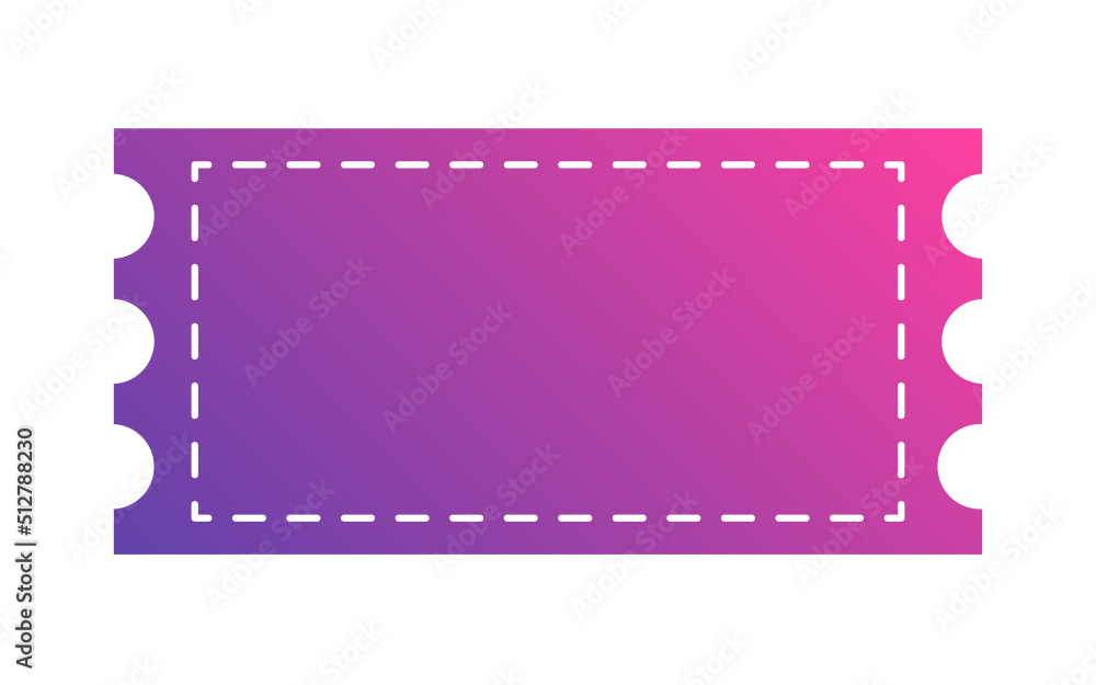 Fototapeta premium gradient ticket text box