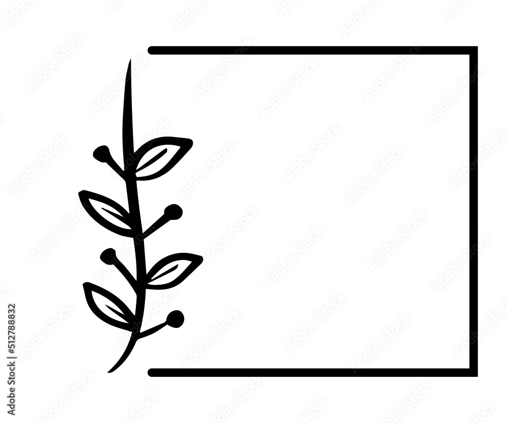 floral square frame floral square frame