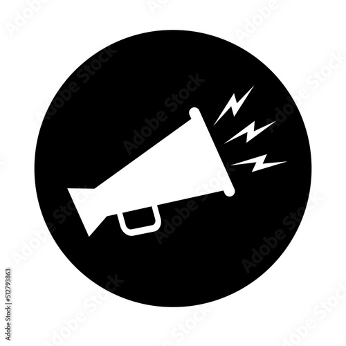 loud speaker icon Megaphone isolated
