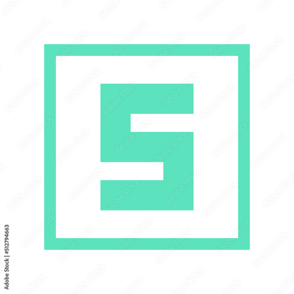 colorful square section number colorful square section number