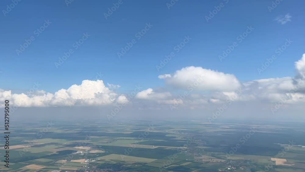 window plane view after take-off