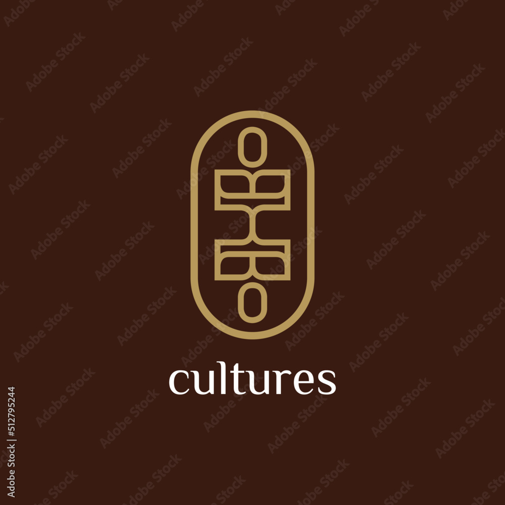 Abstract Ethnic Minimalist flat simple style identity logo mark. Premium logo vector for Company, Business, Brand Identity Abstract Ethnic Minimalist flat simple style identity logo mark. Premium logo vector for Company, Business, Brand Identity
