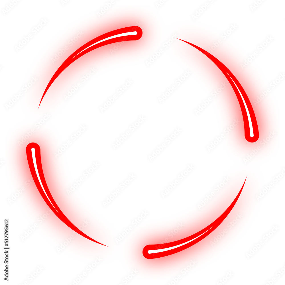 neon line circle frame neon line circle frame