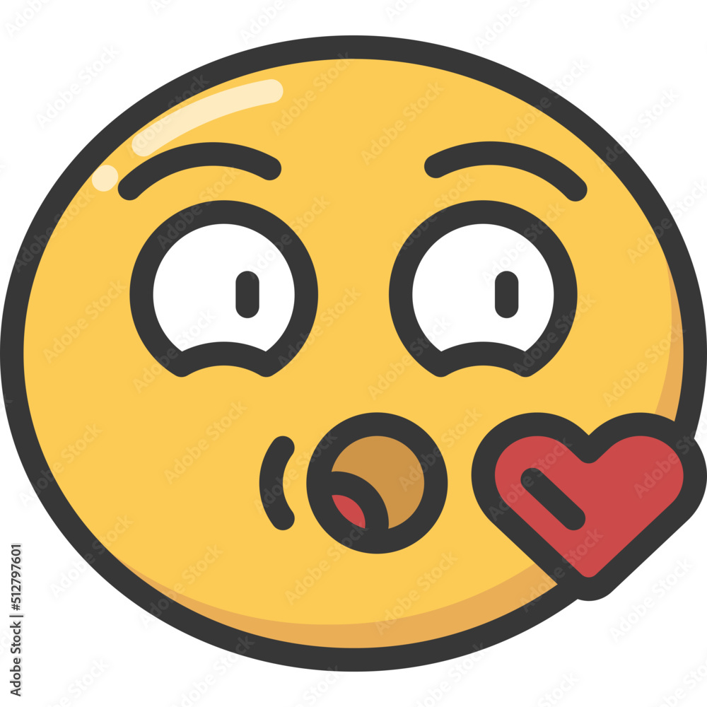 Obraz premium Blow Kiss Icon