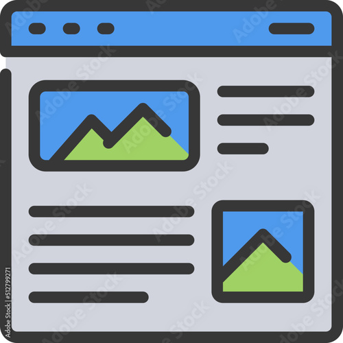 Free Download Website Layout Icon - GFXLoad