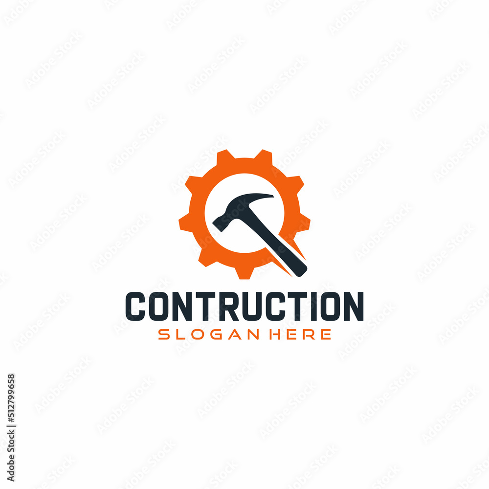 Construction Build and Repair with Hard Hats Logo Vector Icon Illustration Construction Build and Repair with Hard Hats Logo Vector Icon Illustration