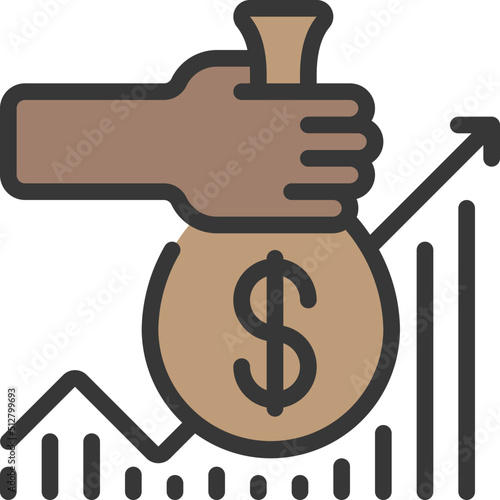 Give Loan Interest Icon