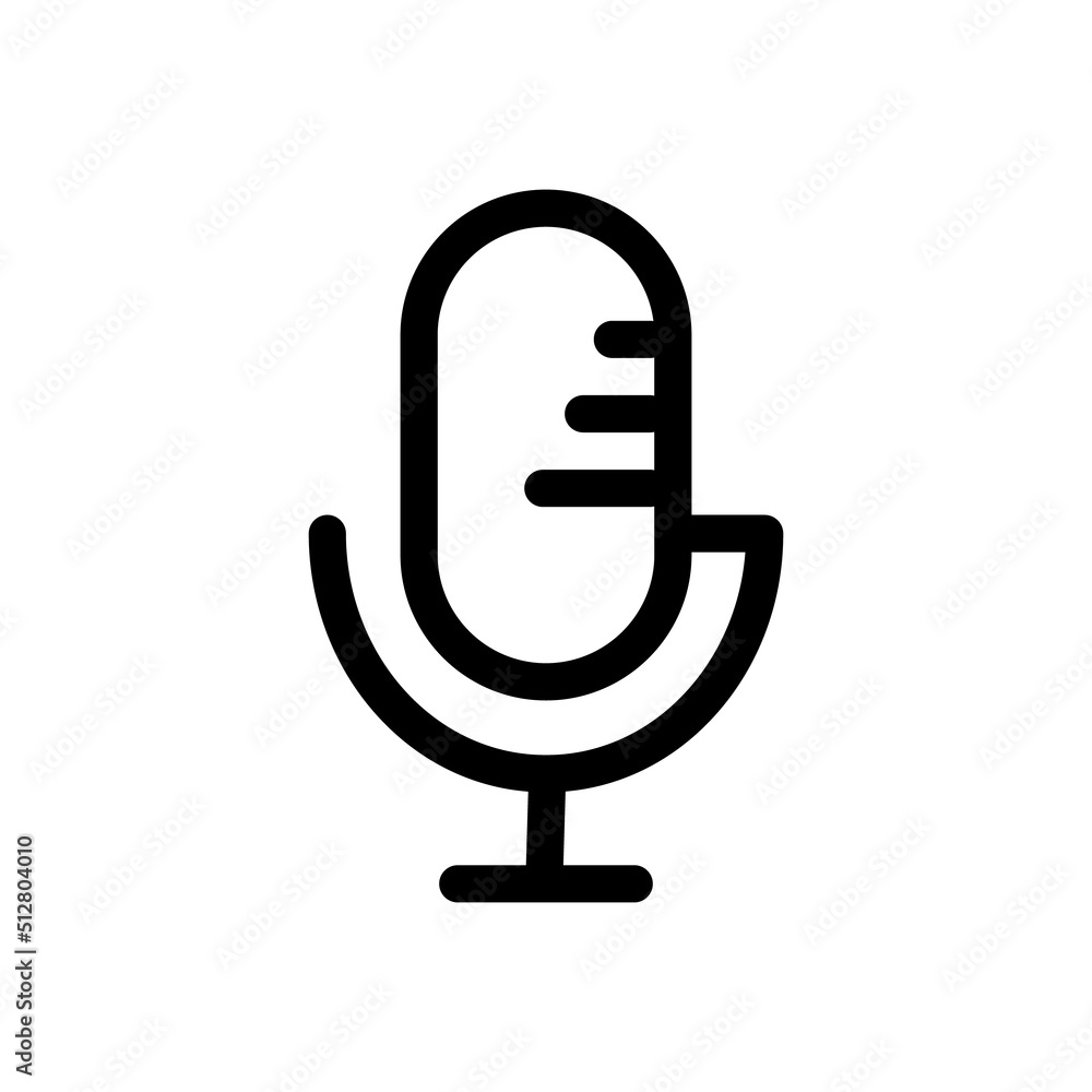 Studio microphone. Podcast microphone. Retro microphone icon. Vector. Studio microphone. Podcast microphone. Retro microphone icon. Vector.