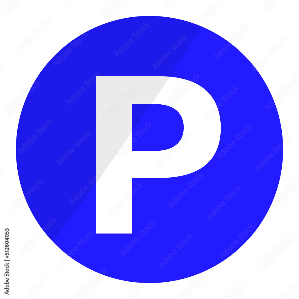 Simple round parking and bicycle parking sign. Vector. Simple round parking and bicycle parking sign. Vector.