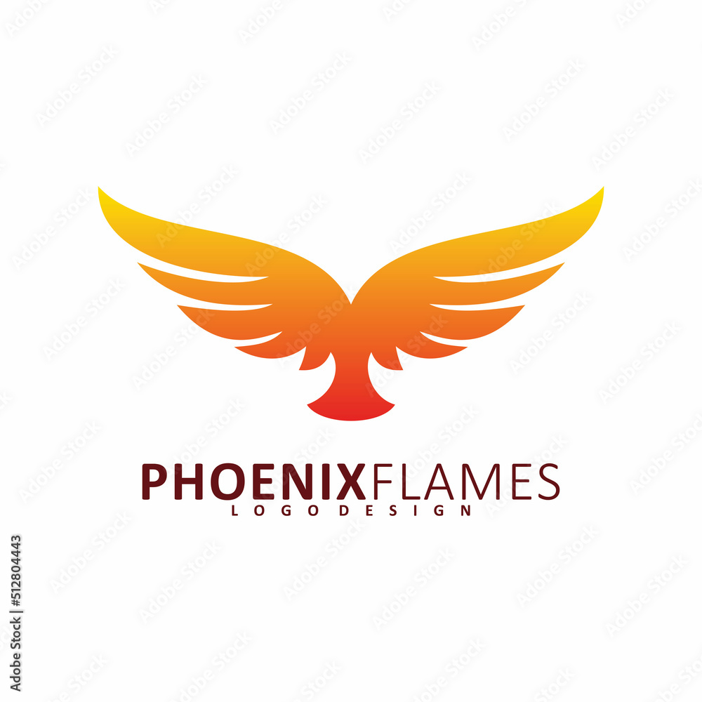 phoenix flame logo design phoenix flame logo design