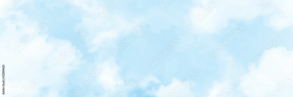 Blue Sky with white cloud and clear abstract. Beautiful air sunlight with clound scape colorful. Blackdrop for wallpaper backdrop background.