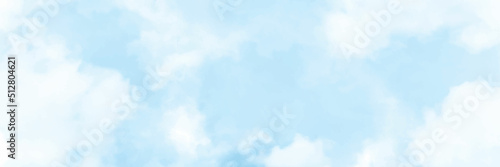 Blue Sky with white cloud and clear abstract. Beautiful air sunlight with clound scape colorful. Blackdrop for wallpaper backdrop background.