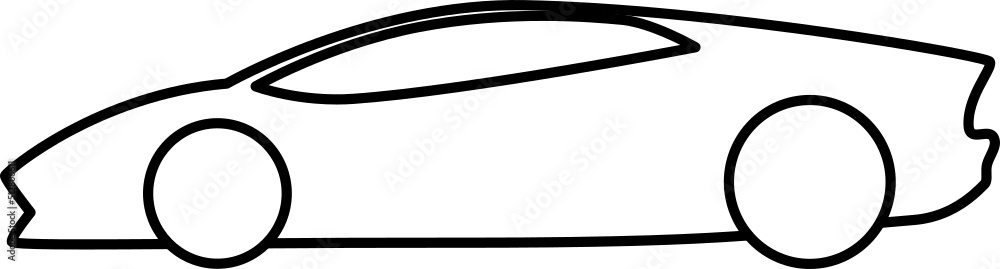 organic vector cartoon car line organic vector cartoon car line