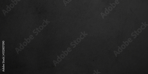 Dark black grunge textured concrete backdrop background. Panorama dark grey black slate background or texture. Vector black concrete texture. Stone wall background.