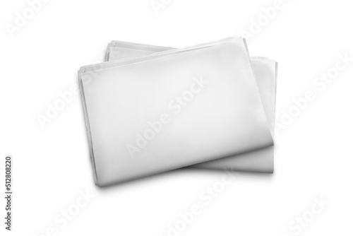 Εκτύπωση καμβά Empty Blank folded newspaper mockup isolated on white background