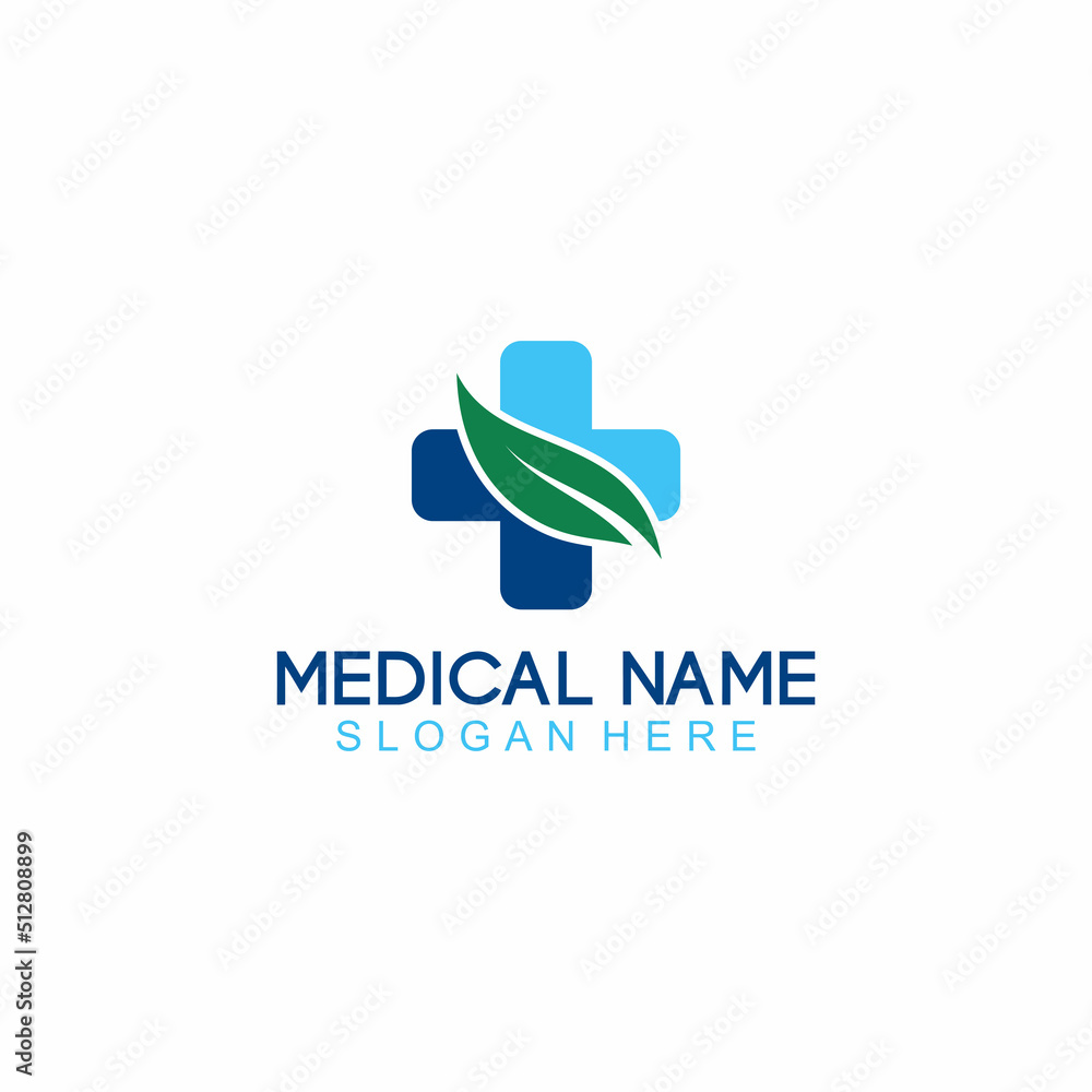 Fototapeta premium Creative Medical Concept Logo Design Template