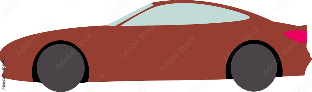 Obraz premium organic vector cartoon car shape