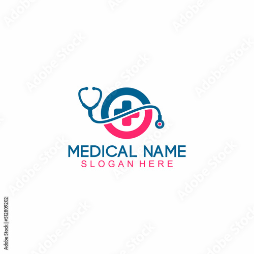 Medical pharmacy logo design template vector illustrator