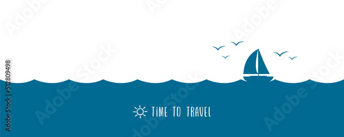 yacht marine sailboat on the blue sea