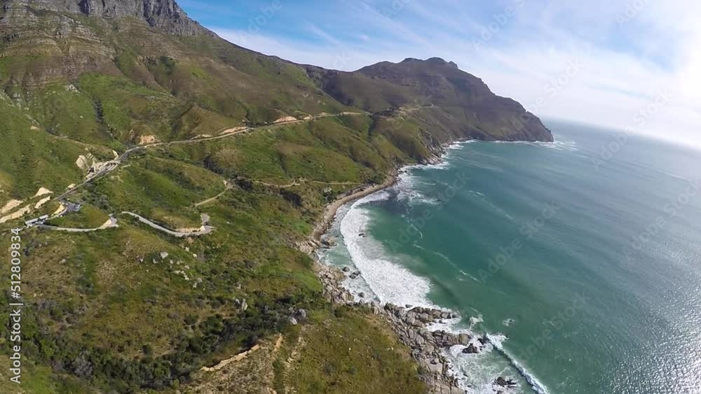 Chapmans peak from the air Chapmans peak from the air