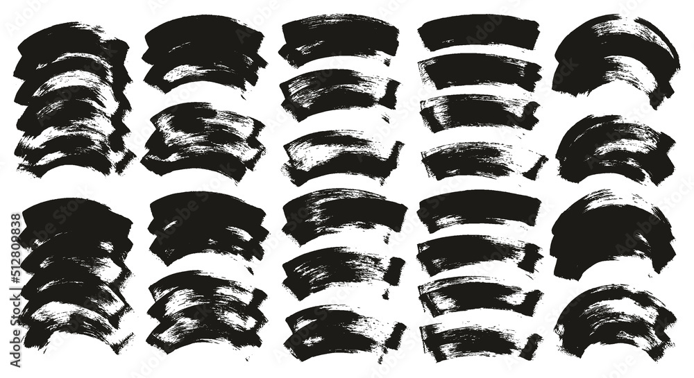 Flat Sponge Regular Artist Brush Curved Background High Detail Abstract Vector Background ULTRA Set Flat Sponge Regular Artist Brush Curved Background High Detail Abstract Vector Background ULTRA Set