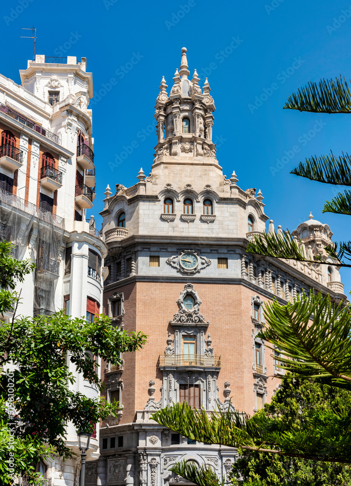 One of the many ornate and beautiful buildings in Valencia in Spain 