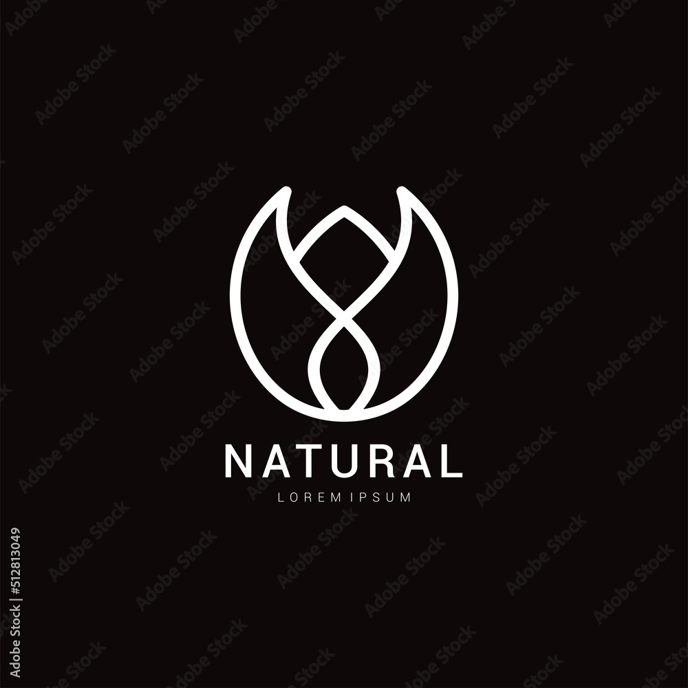 Nature logo icon design template vector illustration Premium Vector