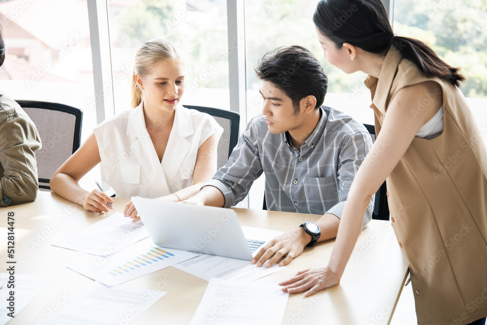 Business people discussing together in conference. Business people discussing together in conference.