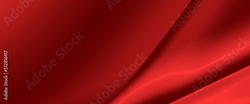 Abstract Red banner design using dark reddish color gradients in a 3D style with a copy space for text. Used for social media web graphics like post cover, stories, profiles & virtual backgrounds.