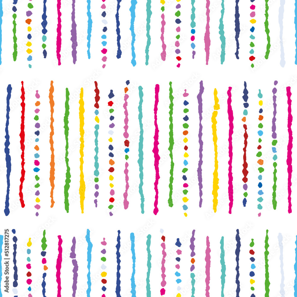 Multicolor Ethnic Stripes Pattern