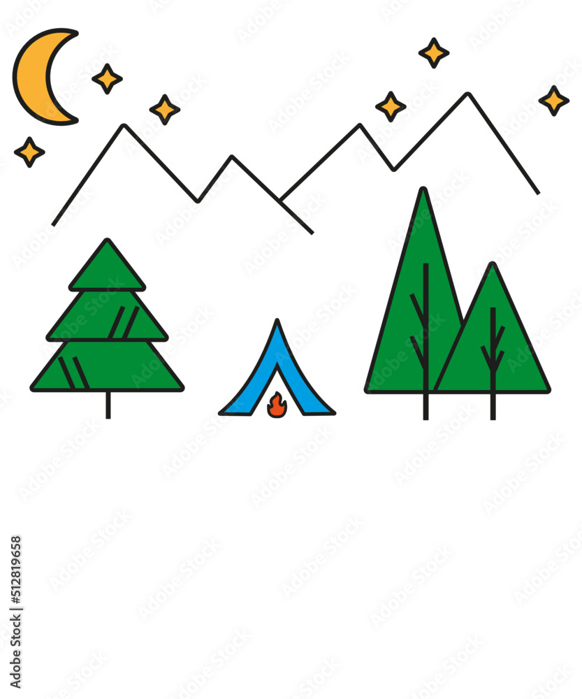 Fototapeta premium Camping