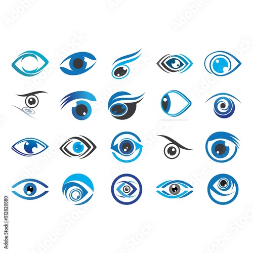 Eye Care vector logo design