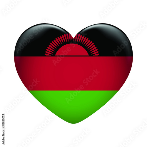 Free Download Malawi flag icon isolated on white background. Malawi flag. Flag icon glossy. - GFXLoad
