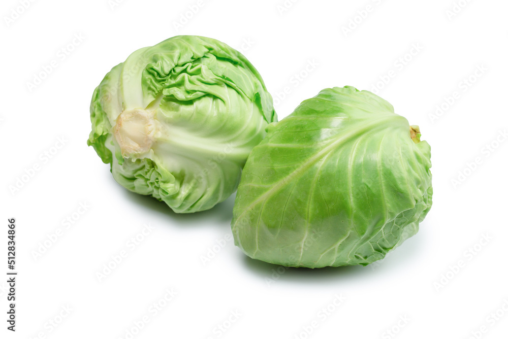 Cabbage isolated on white background. Cabbage isolated on white background.