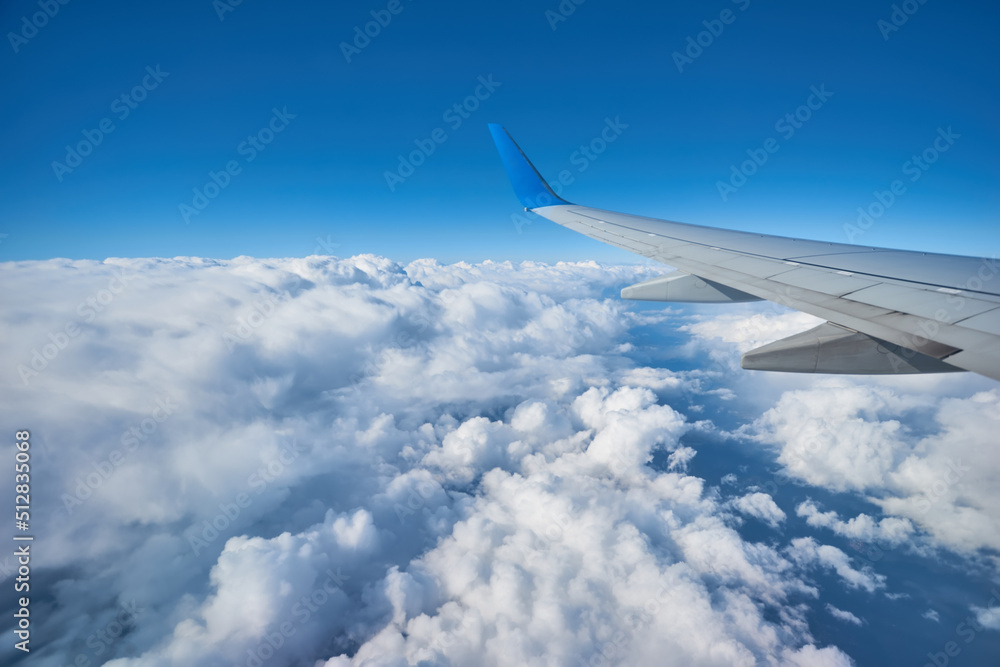 Spectacular view of a sunset above the clouds Spectacular view of a sunset above the clouds