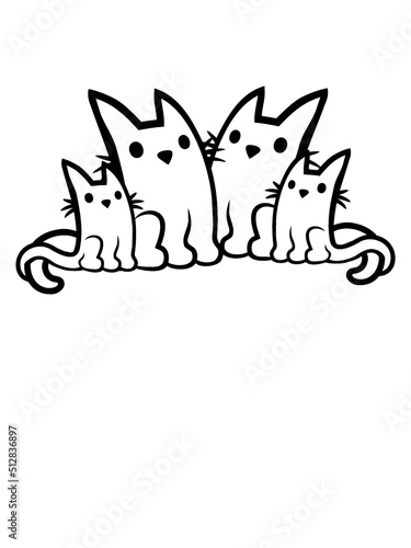 Mama Papa Katzen Familie 