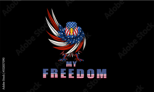 4th july tshirt design usa