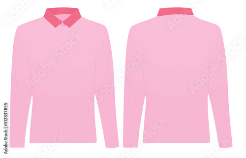 Pink man jumper. vector illustration
