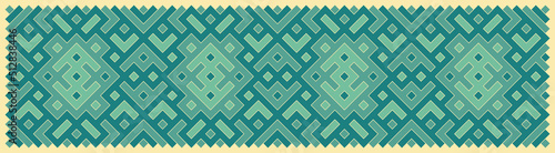Multicolor truchet tiling connections illustration