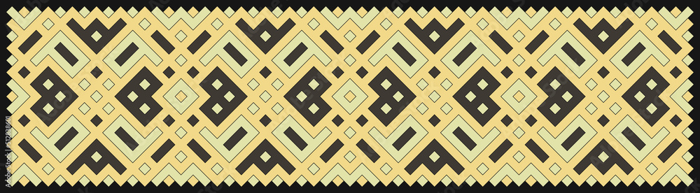 Multicolor truchet tiling connections illustration Multicolor truchet tiling connections illustration
