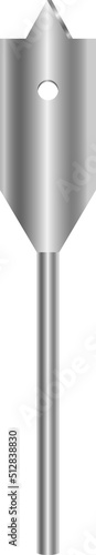 Metallic drill clipart design illustration