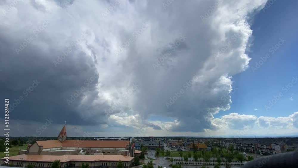 Summer storm time lapse over Calgary Summer storm time lapse over Calgary