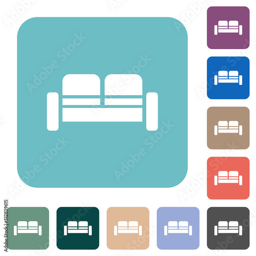 Free Download Sofa rounded square flat icons - GFXLoad
