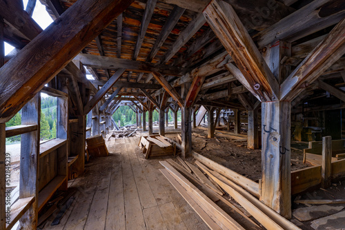 Animas Forks, historic mining town in southern Colorado, America, USA.