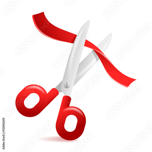 3D scissors - Ribbon cutting ceremony