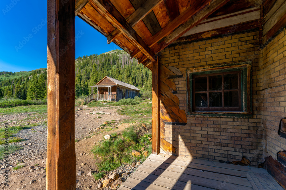 Animas Forks, historic mining town in southern Colorado, America, USA.